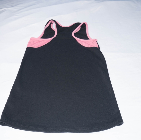 Puma Big Girl's Large (12-14) Black Pink Multicolored Tank Top Sleeveless Dress - Picture 4 of 10